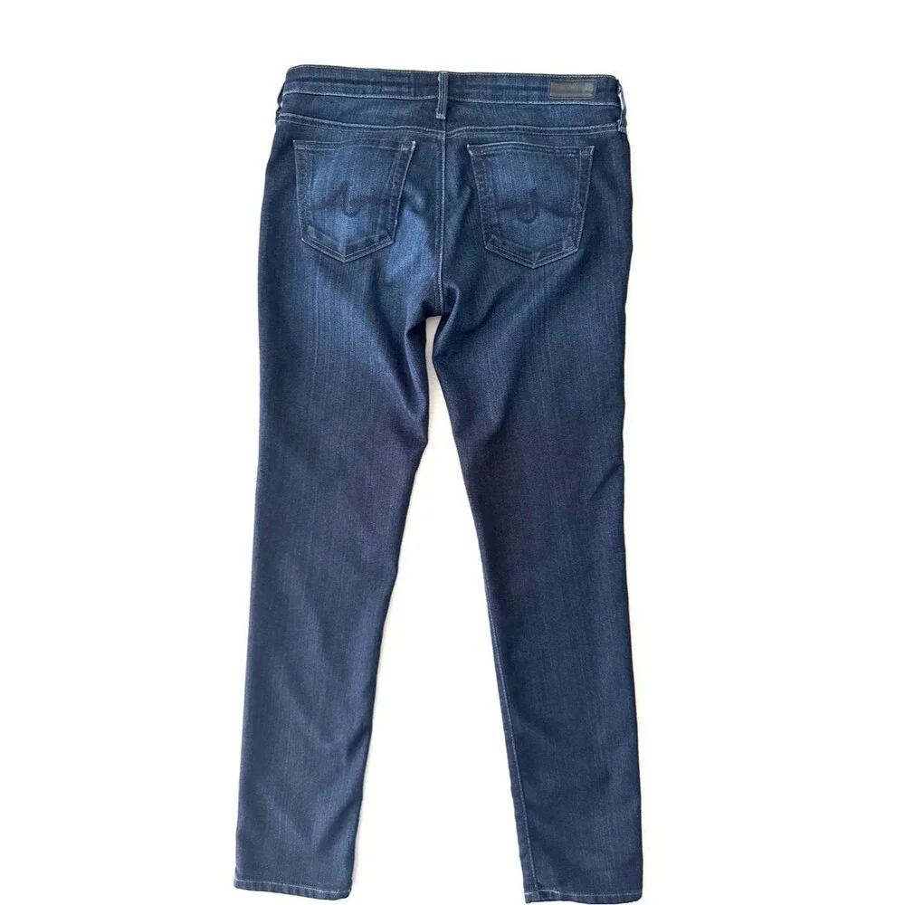 AG Adriano Goldschmied The Stilt Cigarette Leg Jeans 29R Dark Wash Stretch